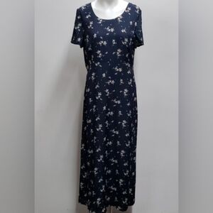 Laura Ashley Cottagecore Vintage Retro Daisy Midi Dress Back Women's 12